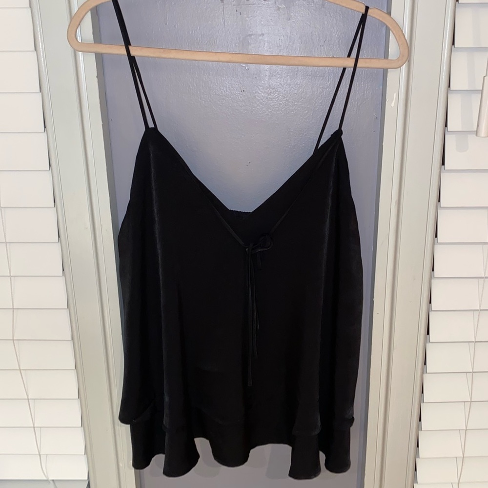 Women’s Rowen Black Flowy Tank Top Medium - Picture 6 of 8